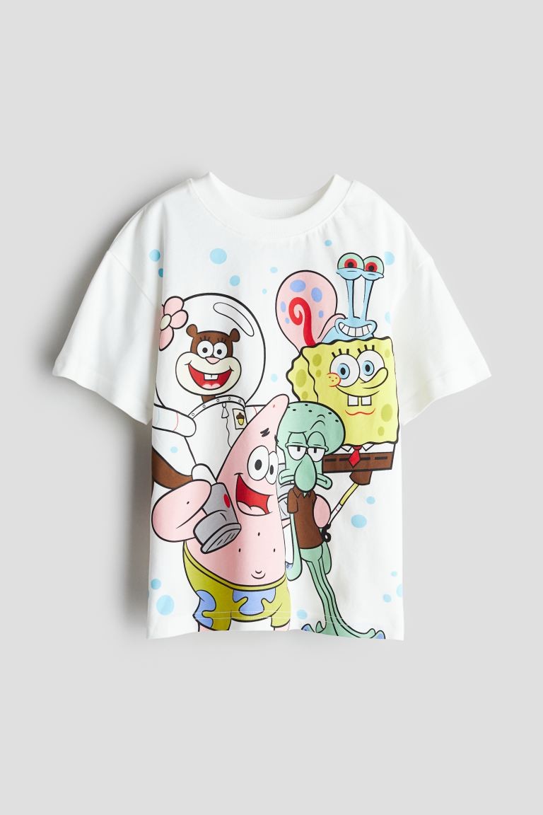 Printed T-shirt White/SpongeBob SquarePants