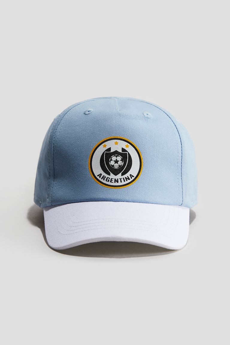 Cotton Twill Cap Light blue/Argentina