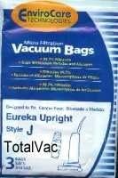 Eureka Style J Vacuum Bags Microfiltration with Closure - 3 Pack