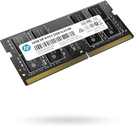 HP S1 32GB RAM DDR4 (1x32GB) Laptop Ram 3200 MHz SODIMM PC4-2500 CL22 Memory 1.2v - 2E2M9AA#ABB