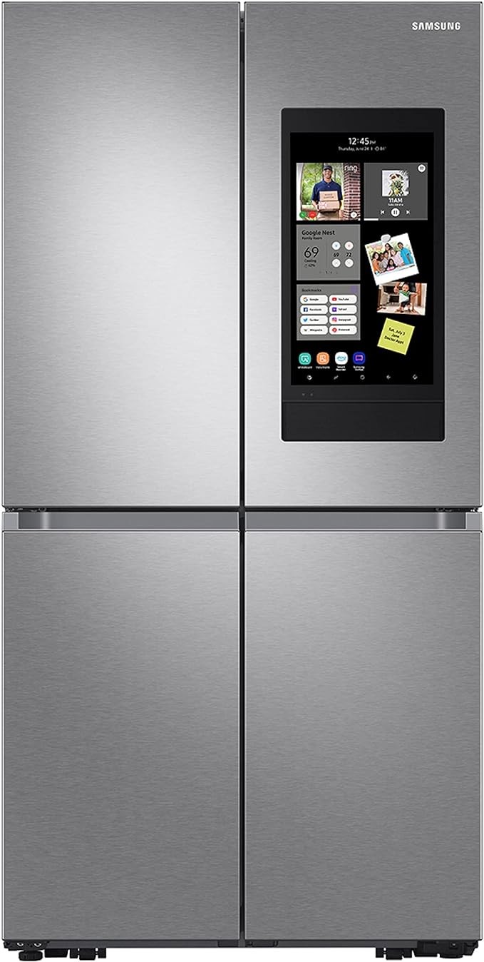 SAMSUNG 29 Cu Ft Smart 4-Door Flex Refrigerator w/ Family Hub and Alexa Built-In, Beverage Center, Dual Ice Maker, Energy Star Certified, RF29A9771SR/AA, Fingerprint Resistant Stainless Steel