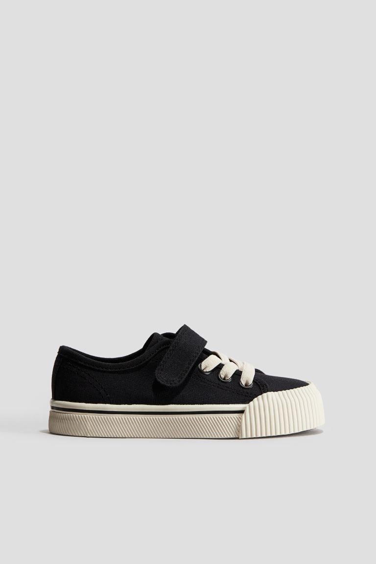 Cotton Canvas Sneakers Black