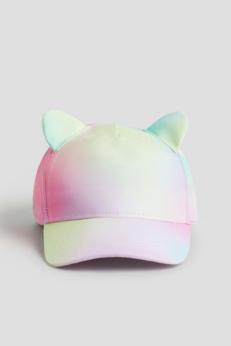 Appliquéd Cap Light pink/light turquoise