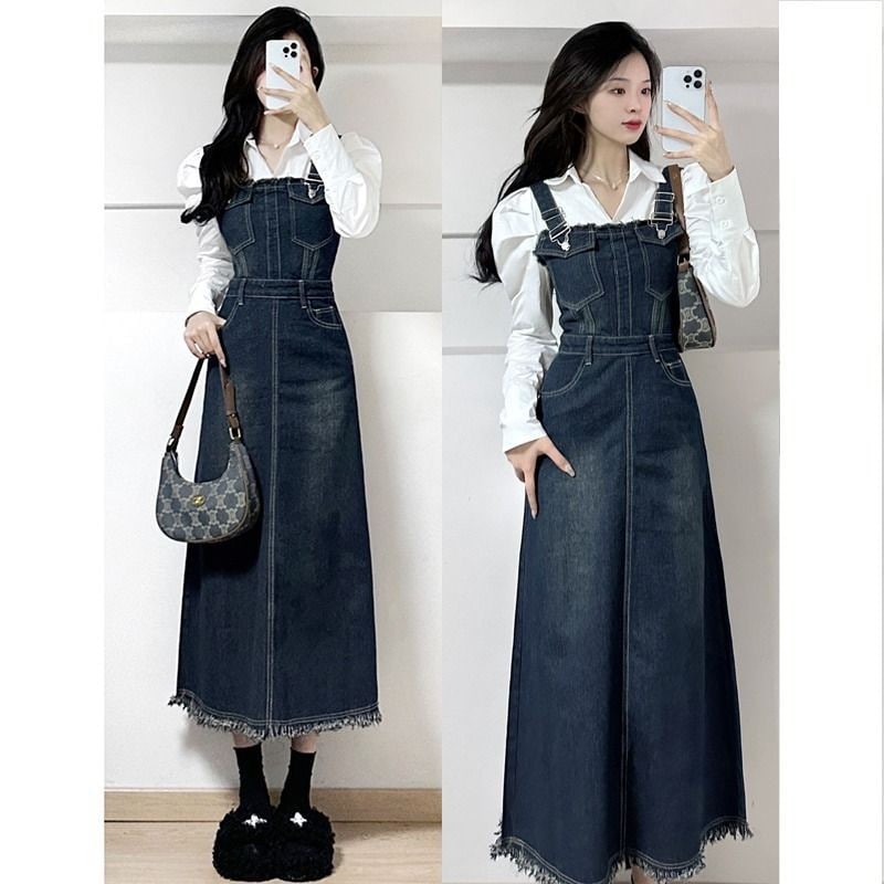 Straw Straw drama tea department wear a set of 2023 spring salt light ripe ret Korean drama Heroine tea Series wear a set 2023