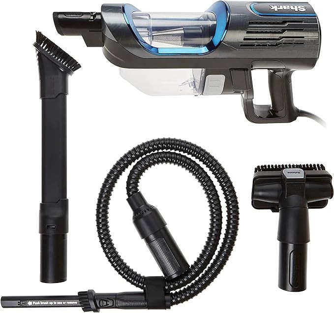 Shark QH200Q Ultralight Corded Hand Vacuum with Accessories (Renewed) (Blue)