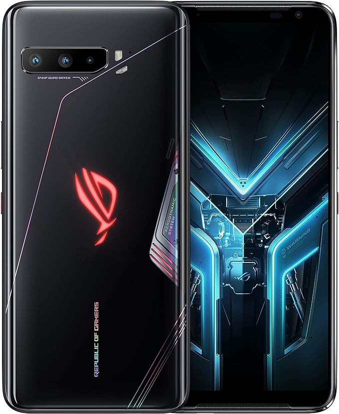 Asus ROG Phone 3 ZS661KS / I003DD SD865+, 5G, International Version (No Warranty), 512GB 12GB RAM, Black Glare - GSM Unlocked