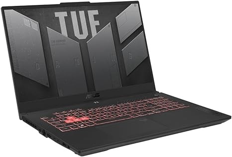 ASUS TUF Gaming A17 (2023) Gaming Laptop, 17.3” FHD 144Hz Display, GeForce RTX 4050, AMD Ryzen 9 7940HS, 16GB DDR5, 1TB PCIe 4.0 SSD, Wi-Fi 6, Windows 11, FA707XU-EH94