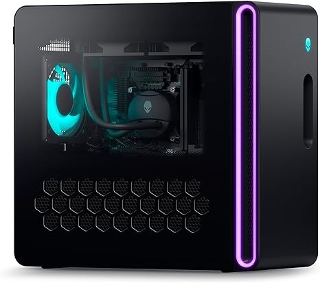 Alienware Aurora R16 Liquid Cooled Gaming Desktop - Intel Core i9-14900F Processor, 32GB DDR5 RAM, 1TB SSD + 1TB HDD, NVIDIA GeForce RTX 4070 SUPER 12GB GDDR6X, Windows 11 Home, Onsite Service - Black