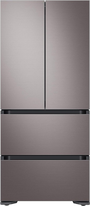 SAMSUNG 17.3 Cu Ft Smart Kimchi & Specialty 4-Door French Door Refrigerator w/ Freezer, Precise Cooling, Large Capacity, RQ48T9432T1/AA, Platinum Bronze