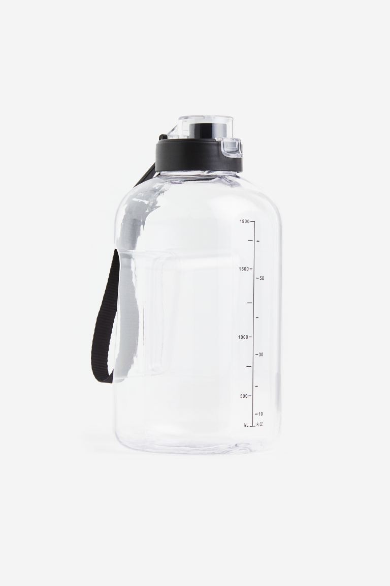 Water Bottle Transparent/black