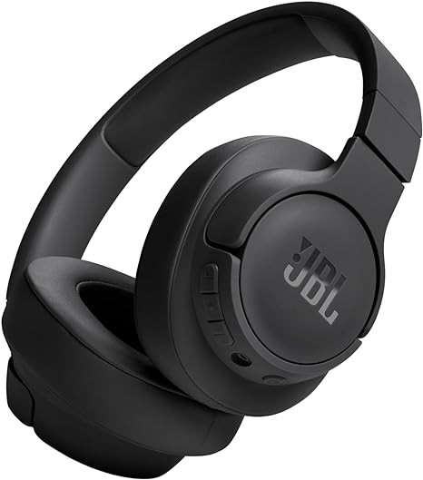 JBL Tune 720BT - Wireless Over-Ear Headphones Pure Bass Sound, Bluetooth 5.3, Up to 76H Battery Life and Speed Charge, Lightweight, Comfortable and Foldable Design