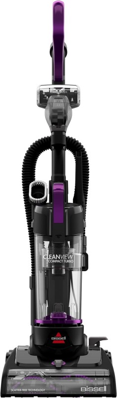 BISSELL CleanView Compact Turbo Upright Vacuum with Quick Release Wand, Full Size Power, Compact Size for Apartments & Dorms, 3437F