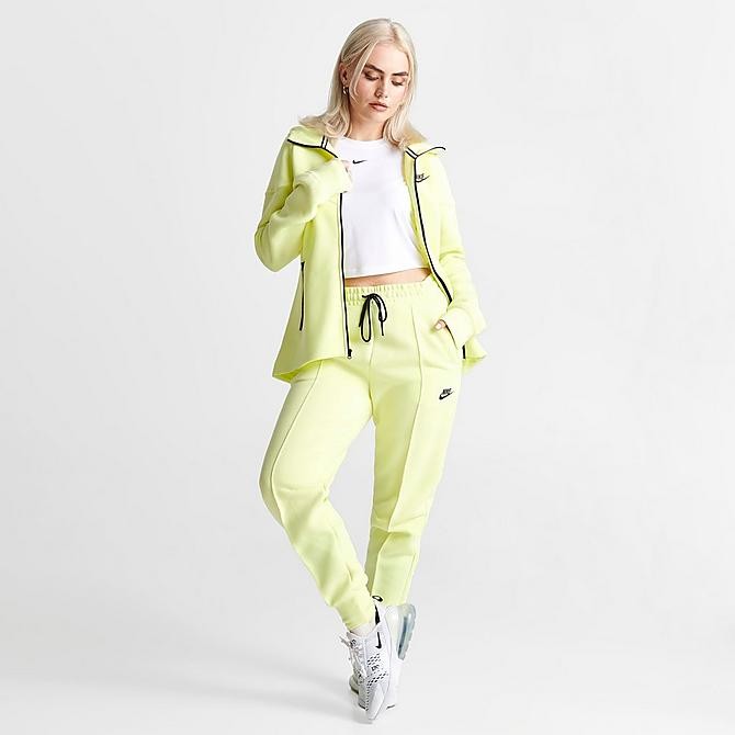 WOMEN'S NIKE SPORTSWEAR TECH FLEECE JOGGER PANTS Luminous Green/Black