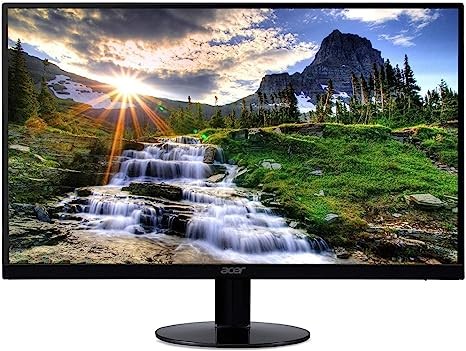 Acer 21.5 Inch Full HD Computer Monitor and Seagate 1TB Portable External Hard Drive Bundle